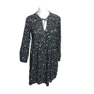 Old Navy Black & White Floral Boho‎ Dress Size XS